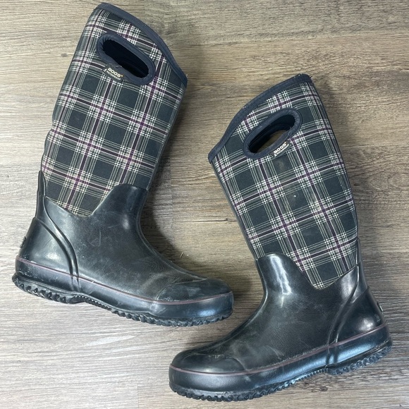 BOGS Women Classic High Winter Plaid Boot, Insulated Waterproof, size 8 - Picture 1 of 11